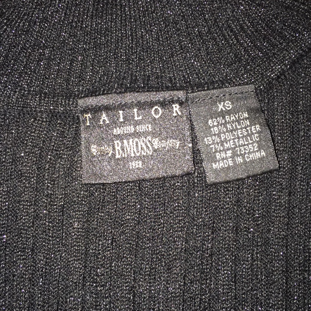 Tailor B. Moss Black/Sparkles Sweater